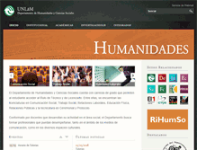 Tablet Screenshot of humanidades.unlam.edu.ar